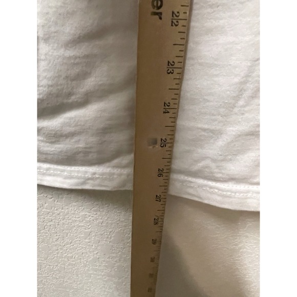 Ben Davis Long Sleeve Shirt Mens Medium Monkey Logo white Pocket Tee Thick - Picture 7 of 8